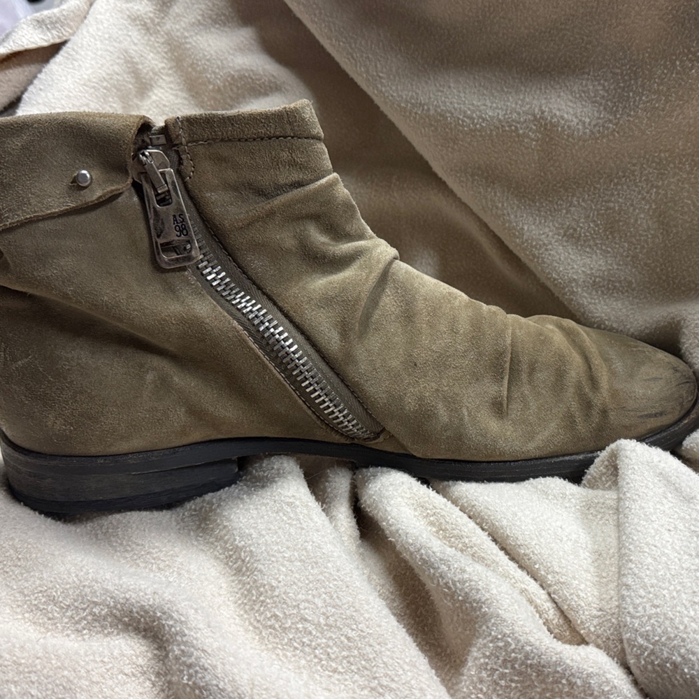 A.S.98 Men's Tan Suede Leather Ankle Boots size 45/12US - Picture 5 of 9